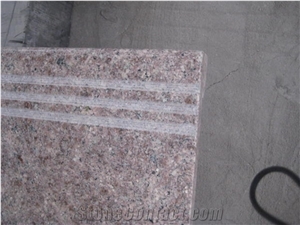 G611 Pink Granite Polished Stair, G611 Pink Granite Polished Step