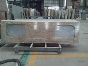 G682 Sunset Gold Granite Countertop, Yellow Granite Countertop, Bar Tops, Island for Kitchen