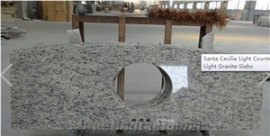 Giallo Santa Cecilia Granite Light Bathroom Vanity Tops,Bath Countertops
