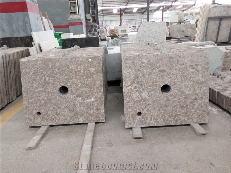 Grey Rose Marble, Grey Marble, Polished Bathroom Countertops, Vanity Tops