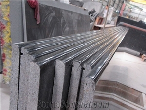 Indian Popular Cheap Absolute Black Galaxy Granite Polished Kitchen, Desk, Bar Tops, Worktops with Round/Bullnose Edge,Natural Building Stone Bench Tops for Hotels Decoration Use