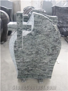 Olive Green Granite Tombstone & Monument,Memorials, German Style Vert Olive,Verde Olive,Verde Maritaca-Oliva,Namaqualand Green Polished and Flower Carved Headstone Olive Green Granite Tombstone & Monument,Memorials, German Style Vert Olive,Verde Olive,Verde Maritaca-Oliva,Namaqualand Green Polished and Flower Carved Headstone