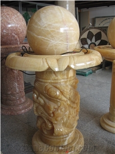 Small Stone Roating Ball Fountains,Mini Size Outdoor Ball Fountain,Water Fountain Rolling Ball Decoration
