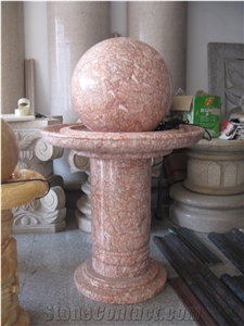 Small Stone Roating Ball Fountains,Mini Size Outdoor Ball Fountain,Water Fountain Rolling Ball Decoration