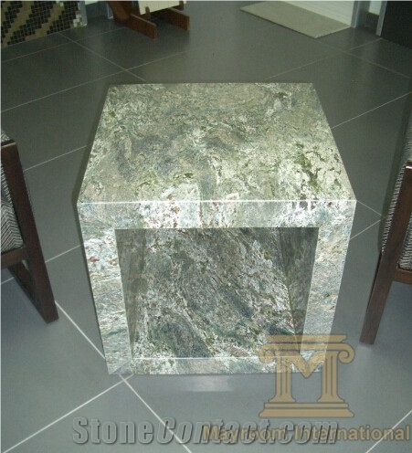 Verde Rey Imperial Tabletops,Imperial Green Granite,Verde Imperial Lineal,Green,Polished,Brazil,Countertops,Tabletops,Reception Desk
