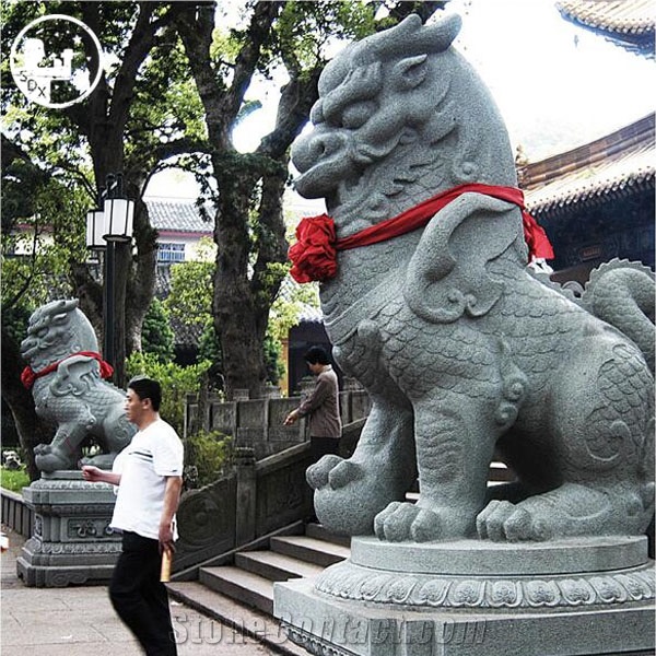 Granite G612 G682 G654,The Statues Of Beast Roaring Skyward,Animal Garden Landscape Temple Cemeteries Sculpture,Art Design Custom Handcarved Statues