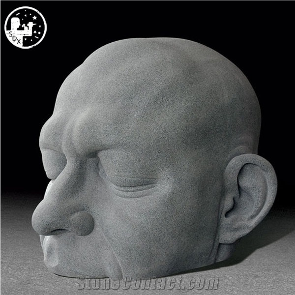 Granite G623 G681 G654,Character Portrait,Bareheaded Man Portrait Sculpture,European Style,Abstract Art Production,Campus Garden Decoration,Customisation