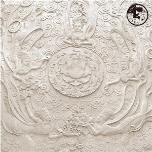 Granite Wall Reliefs Design,Engraveing Ideas,Buddism Godness Guanyin Handcraft Relieve,Flower Angela Jesus European Style Sculpture Reliefs,Landscape Garden Campus Custom Reliefs