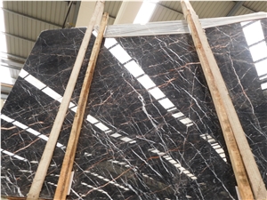 China Golden Tulip Polished Marble Tiles & Slabs, Use for Floor, Wall and Pool Covering, Polished, Honed,Swan Cut
