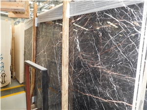 China Golden Tulip Polished Marble Tiles & Slabs, Use for Floor, Wall and Pool Covering, Polished, Honed,Swan Cut