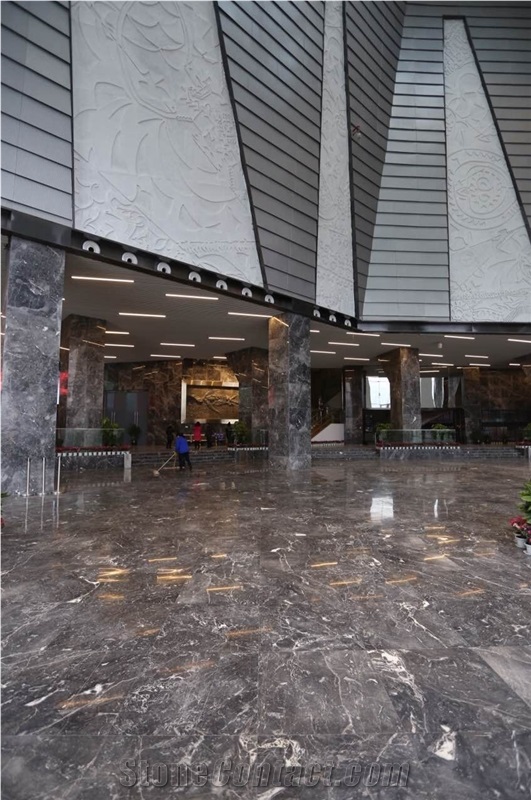 New Star Grey Marble,Grey and White Marble, Star Ocean Marble, Slabs, Tiles, Countertops, Patterns, for Interior and Exterior Decoration, Wall,Floor, Polished, Swan Cut