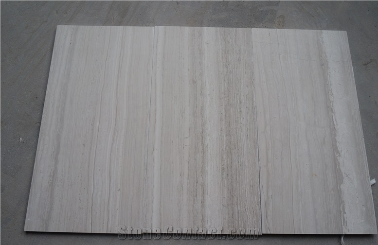 Perlino Bianco Marble, Wood White Marble, Thin Tiles, Suit for Wall Covering Tiles,Floor Covering, Polished, Honed, Cut-To-Size