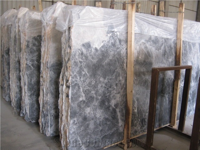Silver Sable Marble Tiles Slabs, Hunan Grey Marble, Silver Ermine Marble, Silver Marten, Silver Mink Polished Marble
