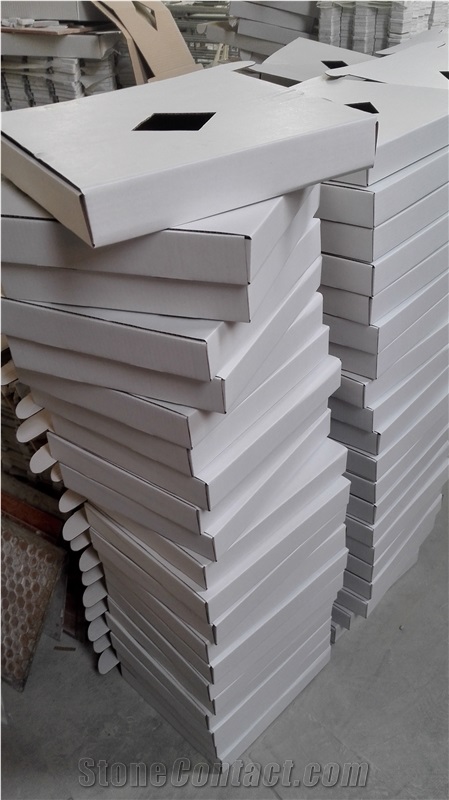 Carrara White Irregular Lantern Shaped Pattern Mosaic Tile, Bianco Carrara Long Ocatgon Mosaic, Italian White Marble Mosaic, Italian White, Carrara White