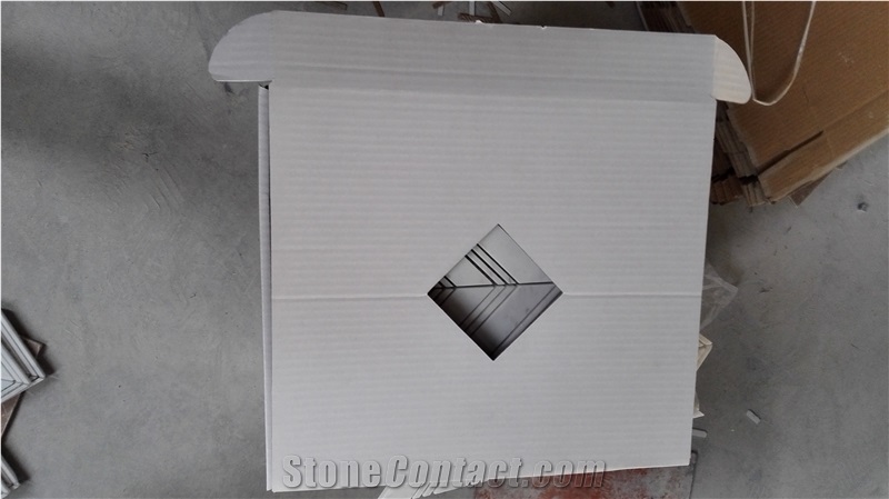 Carrara White Marble Hexagon Mosaic Tile Polished , Nero Marquina Marble Mosaic Tile , Black and White Marble Mosaic