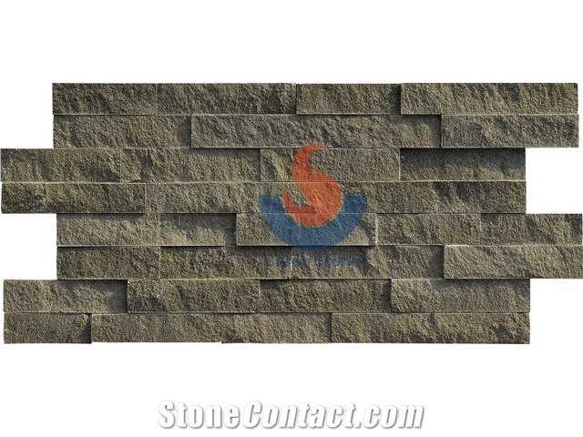 China Lava,Basalt Split Face Z Shape Ledge Stone ,Stone Veneer Panel ,Wall Cladding , Stone Wall Decor , Exposed Wall Stone