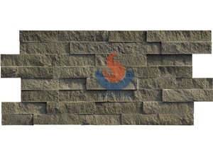 China Lava,Basalt Split Face Z Shape Ledge Stone ,Stone Veneer Panel ,Wall Cladding , Stone Wall Decor , Exposed Wall Stone
