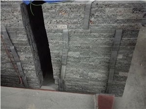 China Lava,Basalt Split Face Z Shape Ledge Stone ,Stone Veneer Panel ,Wall Cladding , Stone Wall Decor , Exposed Wall Stone