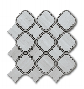 Good Quality Chinese Wooden White Grain Marble Waterjet Mosaic Tiles,White Oak Mosaic, Athen Grey Mosaic Tile ,White Wood Vein Mosaic,Grey Wood Vein Mosaic