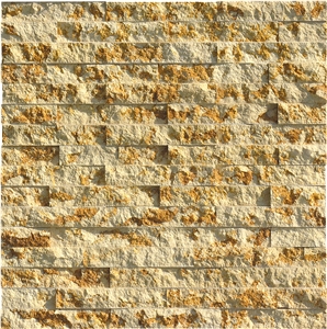 Sunny Beige ,Beige Marble,Gold Marble Splitted Culture Stone,Ledge Stone ,Wall Cladding Panel,Stacked Stone Veneer( Corner Stone ,Brick Stacked Stone),Exposed Wall Stone