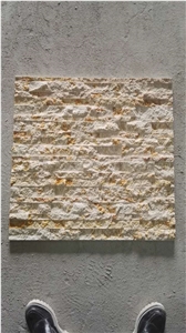 Sunny Beige ,Beige Marble,Gold Marble Splitted Culture Stone,Ledge Stone ,Wall Cladding Panel,Stacked Stone Veneer( Corner Stone ,Brick Stacked Stone),Exposed Wall Stone