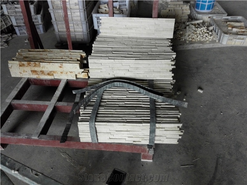 Sunny Beige ,Beige Marble,Gold Marble Splitted Culture Stone,Ledge Stone ,Wall Cladding Panel,Stacked Stone Veneer( Corner Stone ,Brick Stacked Stone),Exposed Wall Stone