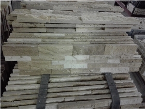 Travertine,Italy Roma Travertine Machine Cutting Face Ledge Stone Panel, Culture Stone,Stone Veneer, Wall Cladding, Stone Wall Decor, Exposed Wall Stone