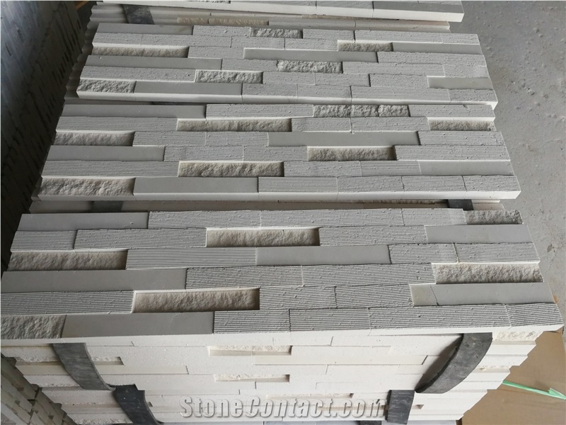 White Limestone ,Limra/Lymra White Limestone Splitted and Grooved Culture Stone,Ledge Stone ,Wall Cladding Panel,Stacked Stone Veneer( Corner Stone ,Brick Stacked Stone),Exposed Wall Stone