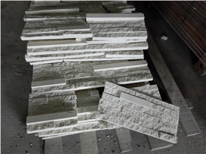 White Limestone ,Limra/Lymra White Limestone Splitted Culture Stone,Ledge Stone ,Wall Cladding Panel,Stacked Stone Veneer( Corner Stone ,Brick Stacked Stone),Exposed Wall Stone