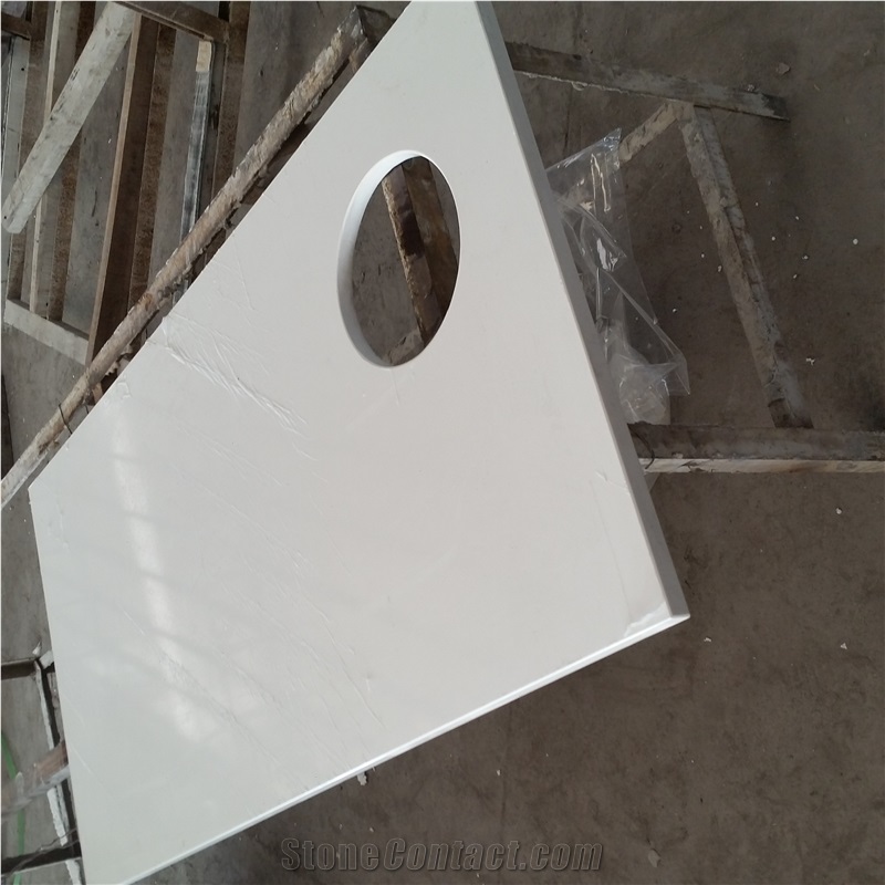 Glacier White Quartz Countertop