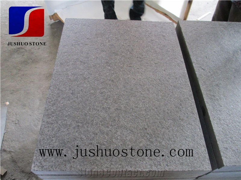 Black Granite Flamed Tile,G684 Flamed Flooring Tiles,Fuding Black Granite Tile,Black Granite