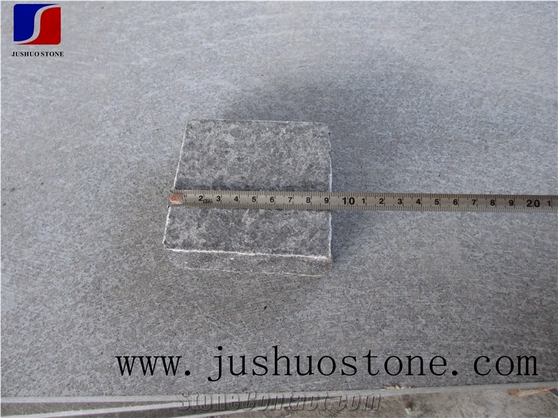 G684 China Black Basalt Black Galaxy Black Pearl Fuding Black Cleft Natural Split Cube Paver