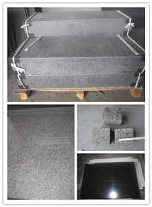 Block Stock G684 Fuding Black,Basalt Black Garden Rocks Decoration,China Black Lava Stone Good Quality,China Nero Basalto