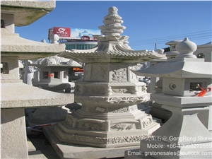 White Granite Lanterns White Granite Lanterns