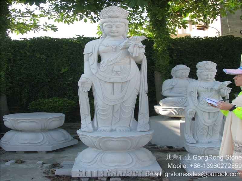 White Granite Religious Statues