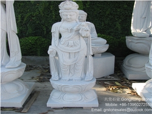 White Granite Religious Statues