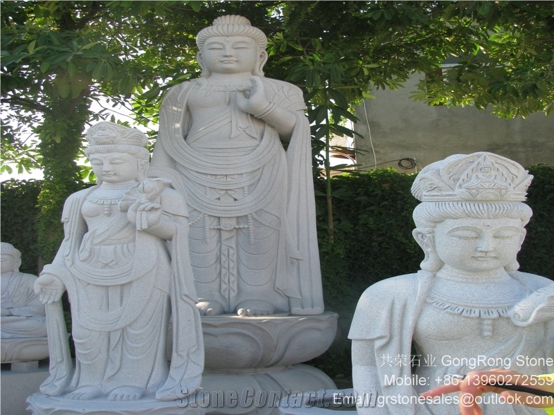 White Granite Religious Statues