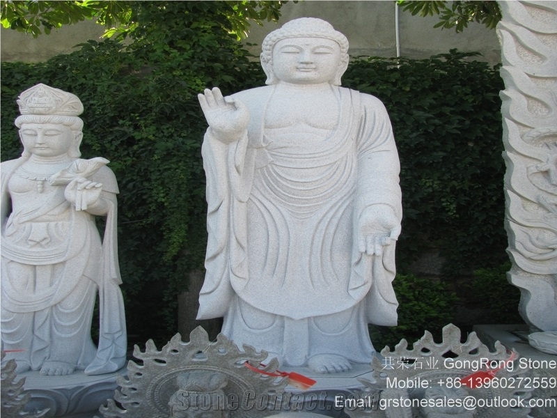 White Granite Religious Statues