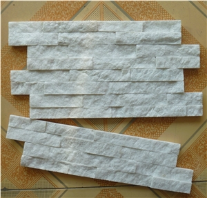 White Color Quartzite Wall Covering