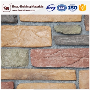 Artificial Concrete Cement Stone Rock Face Wall Panel for Sale