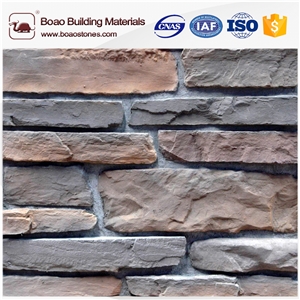 Artificial Concrete Cement Stone Rock Face Wall Panel for Sale