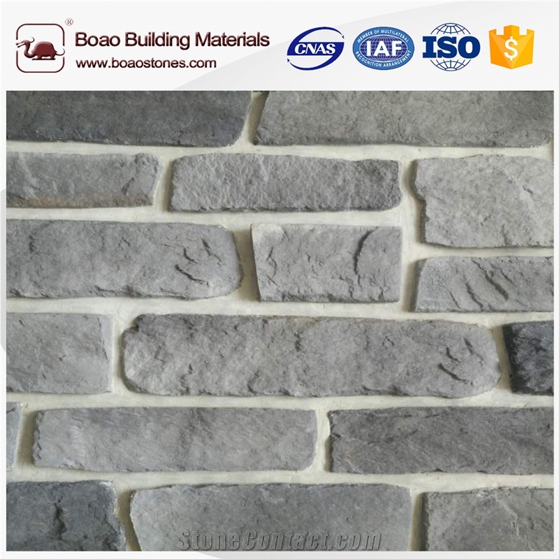Artificial Concrete Cement Stone Rock Face Wall Panel for Sale