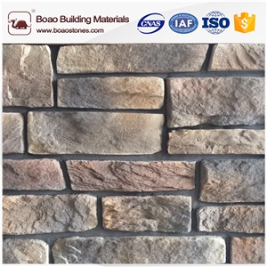 Artificial Concrete Cement Stone Rock Face Wall Panel for Sale