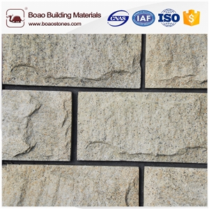 Artificial Decorative Pattern Wall Mushroomed Stone Wall Cladding