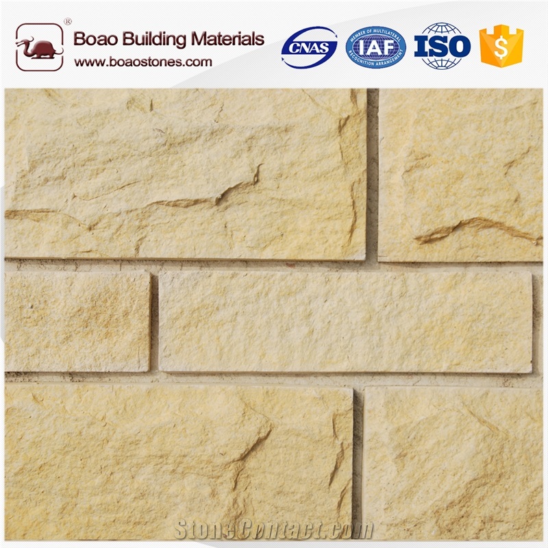 Artificial Decorative Pattern Wall Mushroomed Stone Wall Cladding