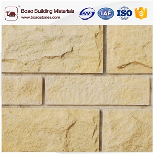 Artificial Decorative Pattern Wall Mushroomed Stone Wall Cladding