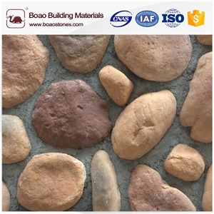 Pebble Stones Small Cobble River Rock Stones Wall Cladding