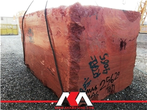 Soraya Red Travertine Blocks