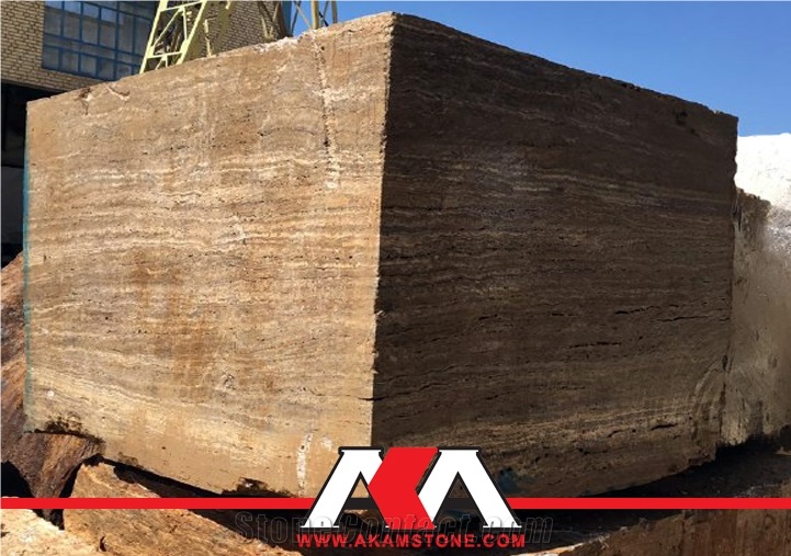 Titanium Silver Travertine Blocks