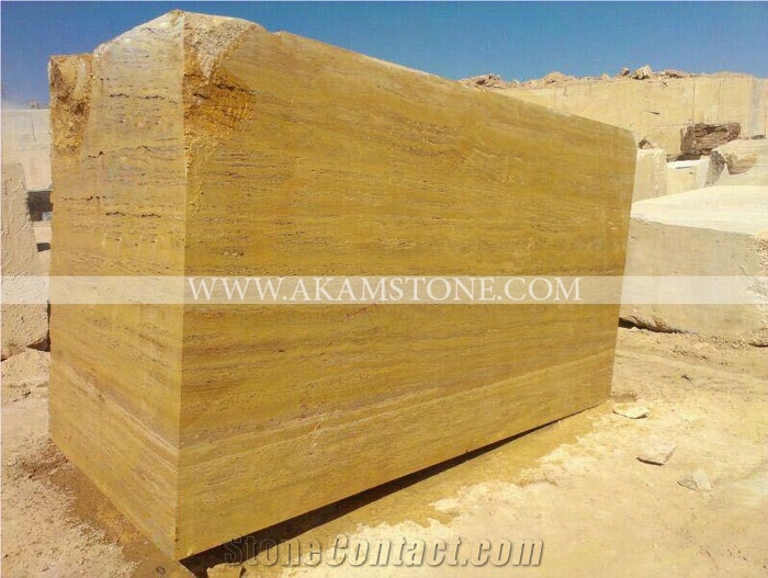 Yellow Travertine Blocks